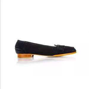 Splendid black suede leather loafers 8.5 flats